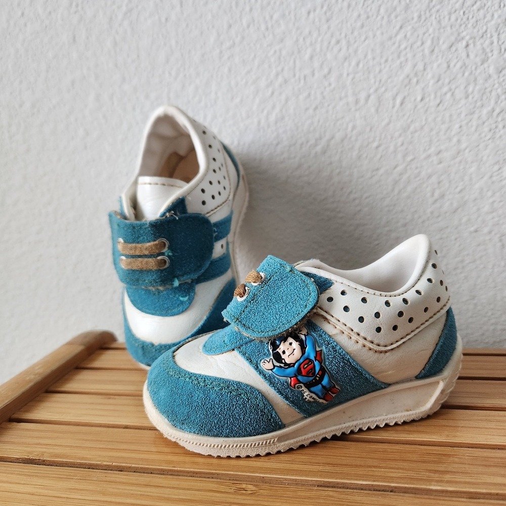 Vintage RARE DC COMICS 1978 Superman‎ Made In The USA Child Shoes Size 3